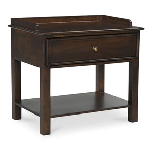 Maeve Nightstand in Dark Brown Mango Wood