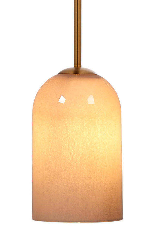 Holt 1-Light Glass Pendant, Taupe