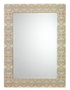 Rorschach Wall Mirror, Gray and Cream Lacquer