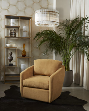 KORE CHANDELIER - SMALL - BRASS - CLEAR