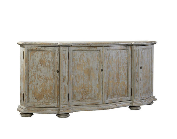 Washed Blue Briquette Sideboard