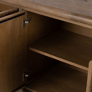Glenview 6 Door Sideboard In Weathered Oak