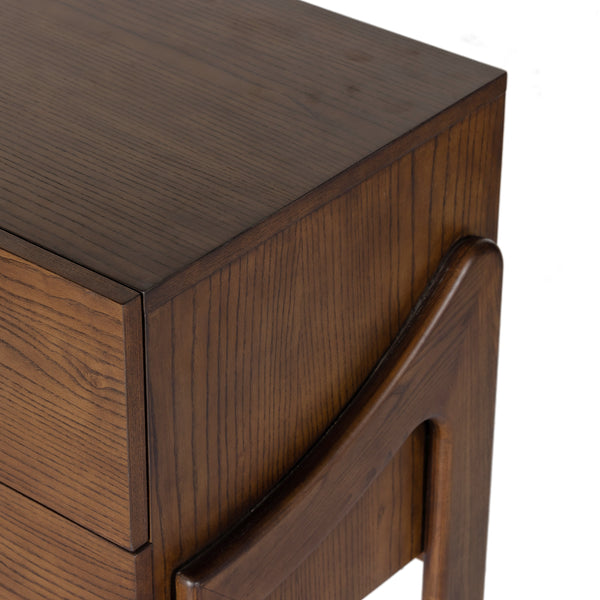 Halston Nightstand In Terra Brown Ash