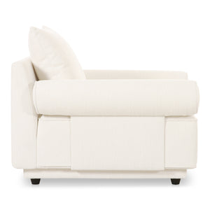 Moe's Rosello Armchair in White Texture