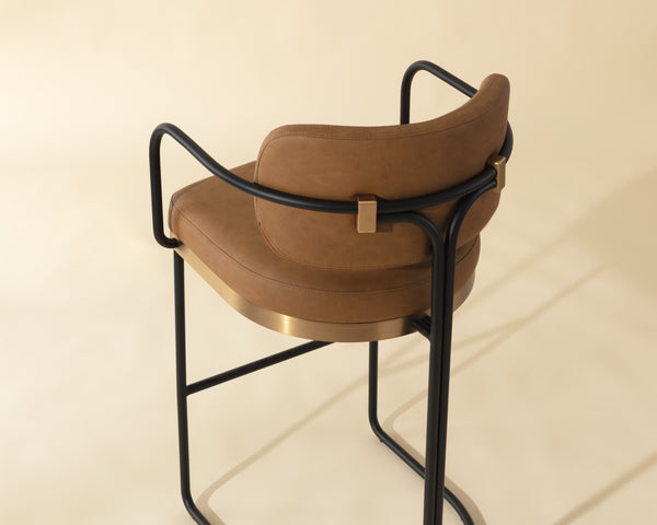 JALEN COUNTER STOOL - MILLIKEN COGNAC