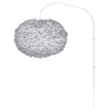 Eos XL 1-Light Wall Lamp in Grey with White Wall Hanger