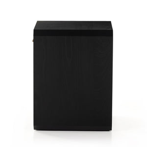 Caspian Nightstand in Black Ash Veneer