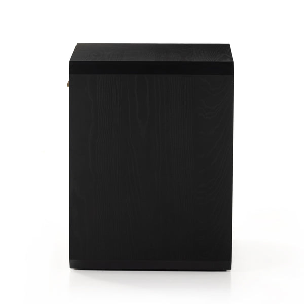 Caspian Nightstand in Black Ash Veneer