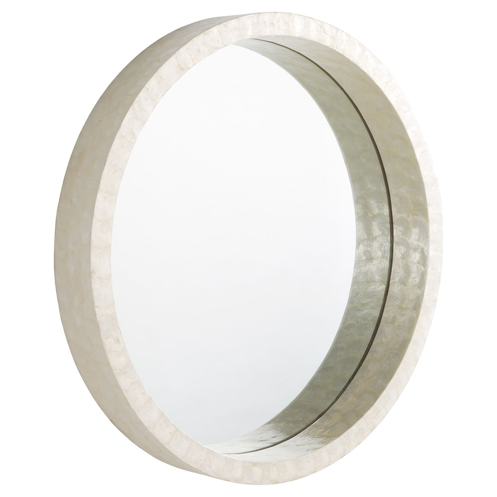 Triton Round Mirror|Wh-Lg