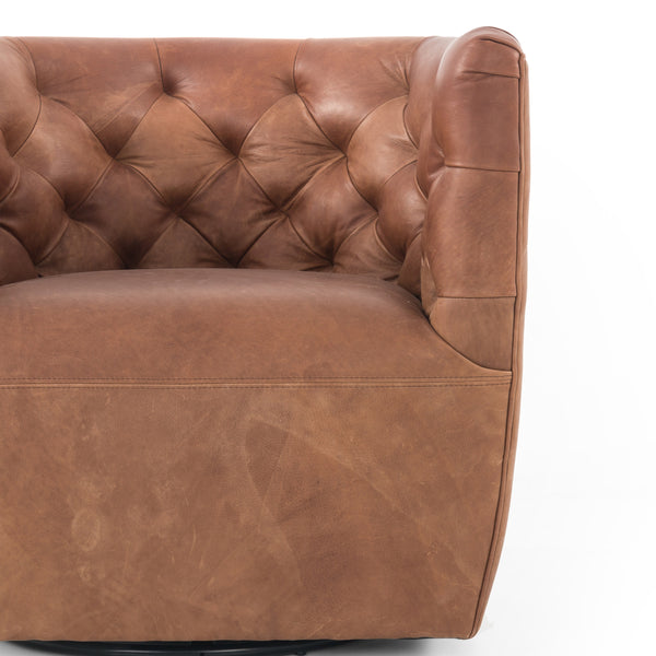 Hanover Swivel Chair In Heirloom Sienna