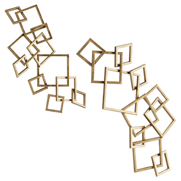 Soft Symphony Wall Decor | Antique Brass