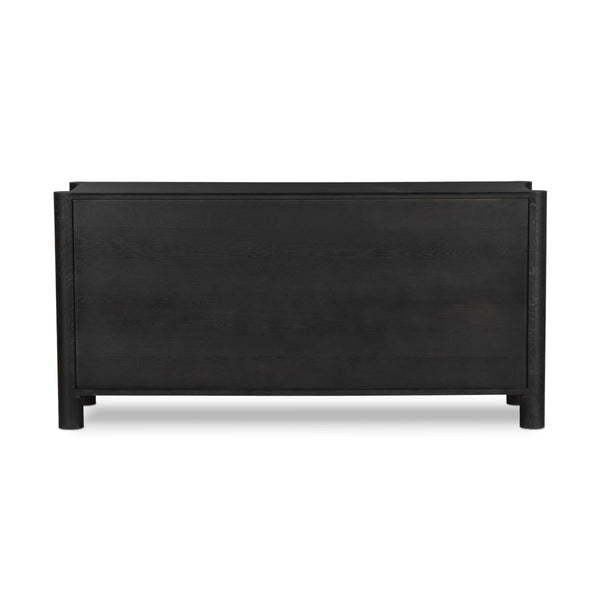 Ezri 6 Drawer Dresser - Carved Black Oak