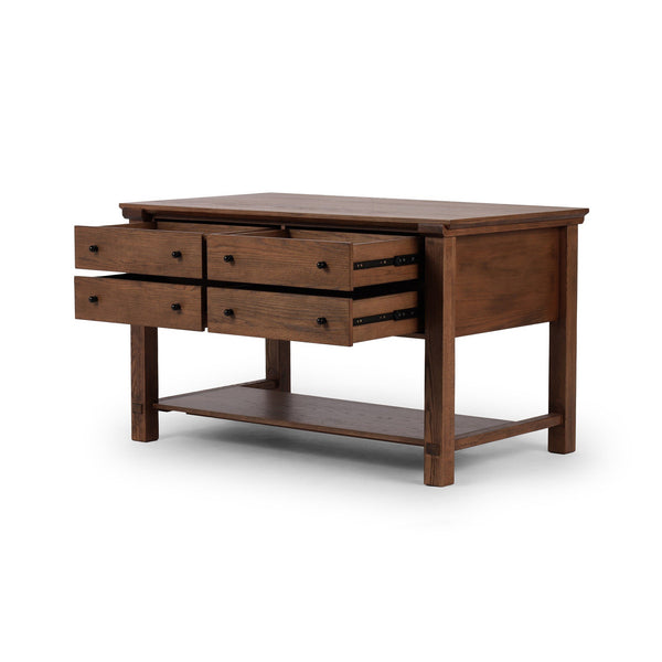 Gardendale Kitchen Island - Tan Oak Veneer