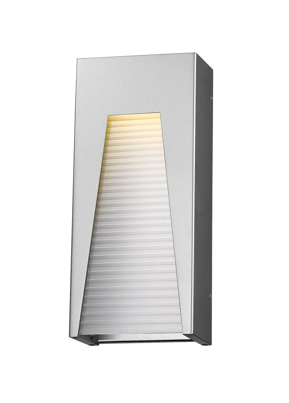 Millenial 1 Light Outdoor Wall Light in Silver Finish