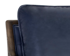MAUTI ARMCHAIR - DISTRESSED BROWN - CORTINA INK LEATHER