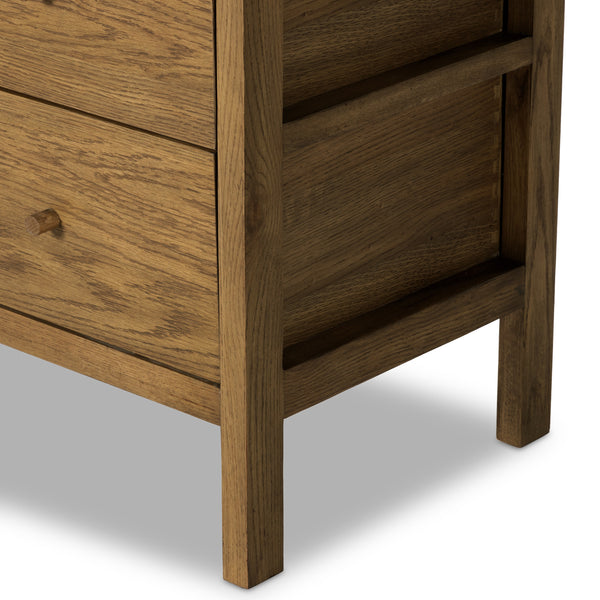 Meadow 6 Drawer Dresser In Tawny Oak
