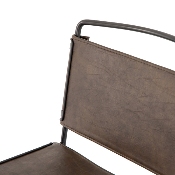 Wharton Dining Chair In Distressed Brown