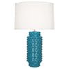 Peacock Dolly Table Lamp