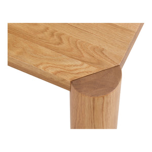 Moe's Post Small Dining Table in Natural Oak