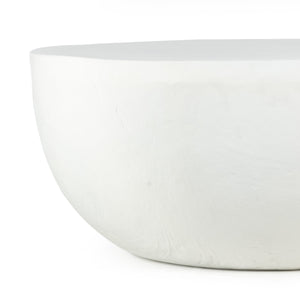Basil Outdoor Coffee Table In Matte White