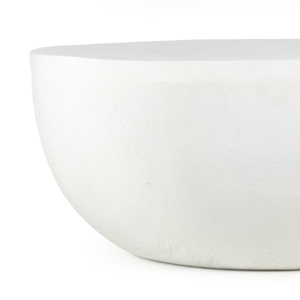 Basil Outdoor Coffee Table In Matte White