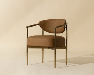 HELOISE DINING ARMCHAIR - MILLIKEN COGNAC