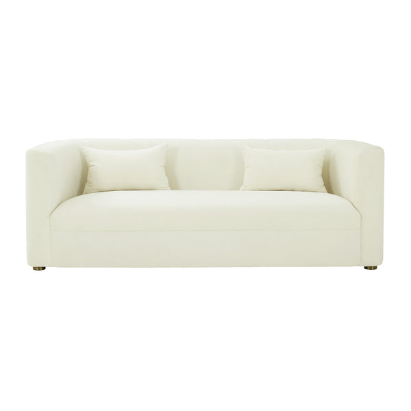 Callie Cream Velvet Sofa