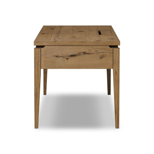 Bergstrom Desk - Warm Natural Oak Veneer