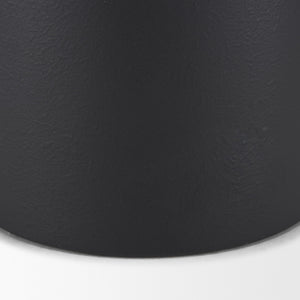 Townley Tall White w/ Black Ombre Metal Vase