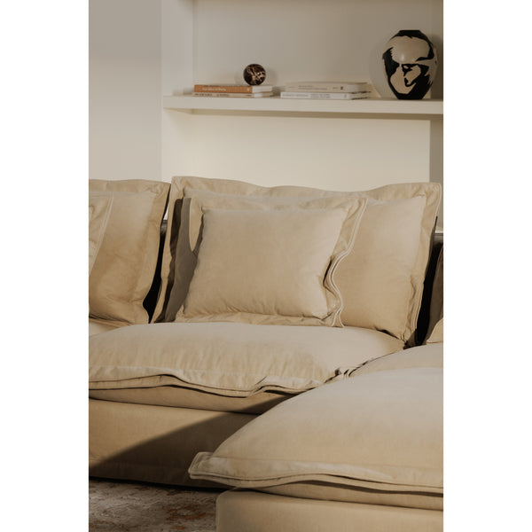 Moe's Olivia Slipper Chair in Sand Beige