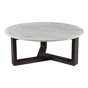 Moe's Jinxx Coffee Table in Charcoal Grey Marble
