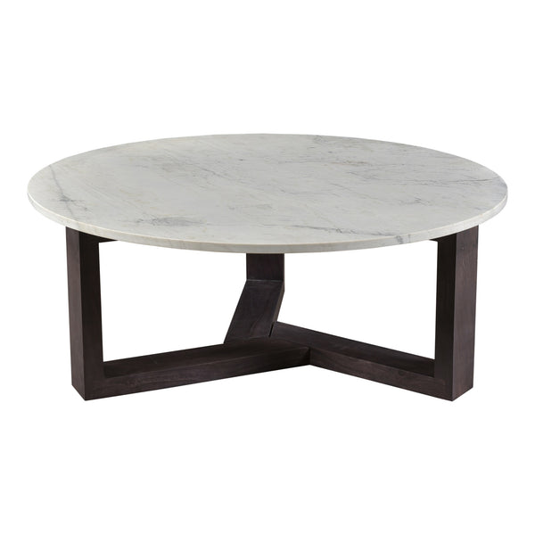Moe's Jinxx Coffee Table in Charcoal Grey Marble