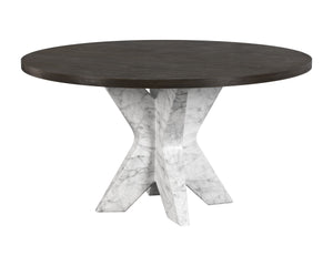 Cypher Dining Table Top - Wood - Dark Brown - 55"