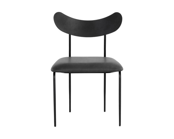 GIBBONS DINING CHAIR - BLACK - BRAVO PORTABELLA