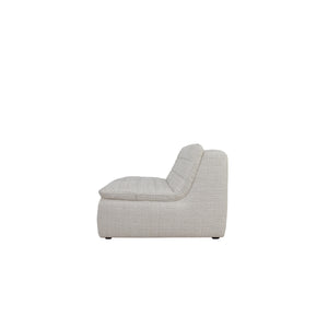 Moe's Lino Slipper Chair in Textured Oat