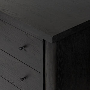 Roark 6 Drawer Dresser - Ebony Oak Veneer