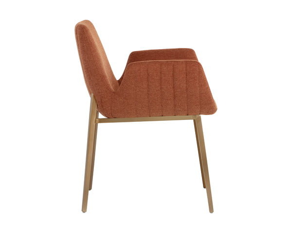 LUCANO DINING ARMCHAIR - BELFAST RUST