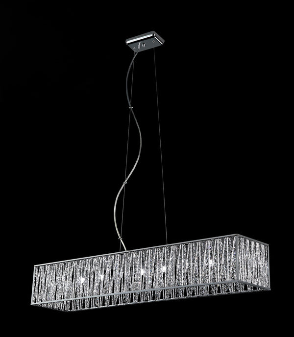 Terra 9 Light Pendant in Chrome Finish