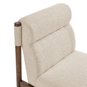 Micah Boucle Dining Side Chair, Palladian Beige