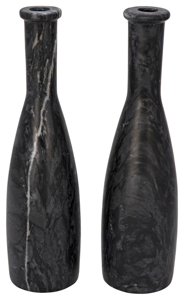 Moris Decorative Candle Holder, Set of 2, Black
