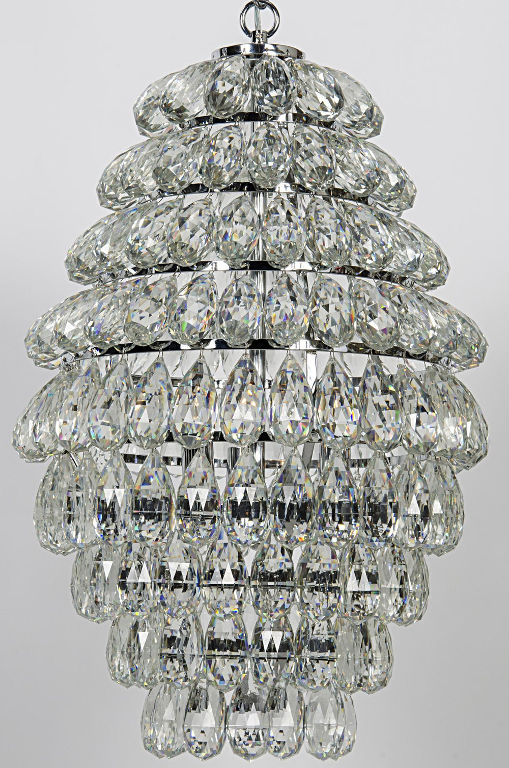 Illumination Chandelier, Chrome Finish and Glass
