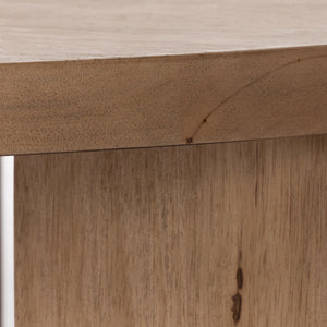 Mesa Large Round Coffee Table In Lght Brshd