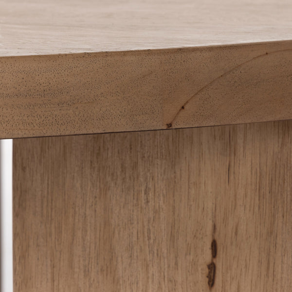 Mesa Large Round Coffee Table In Lght Brshd