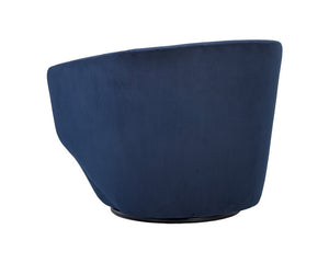 Treviso Swivel Armchair - Metropolis Blue