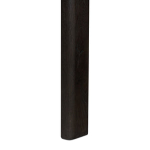 Noeline Double Extension Dining Table - Cracked Smoked Black Veneer