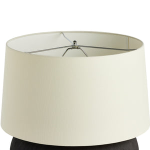 Kragen Table Lamp - Textured Matte Black Porcelain Ceramic