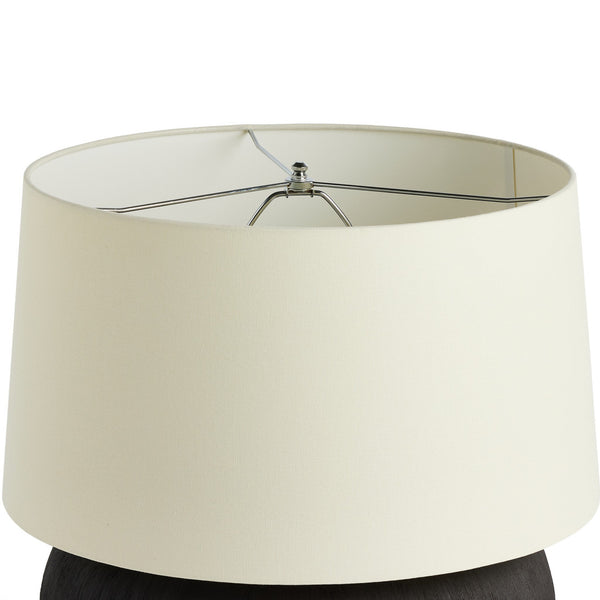 Kragen Table Lamp - Textured Matte Black Porcelain Ceramic