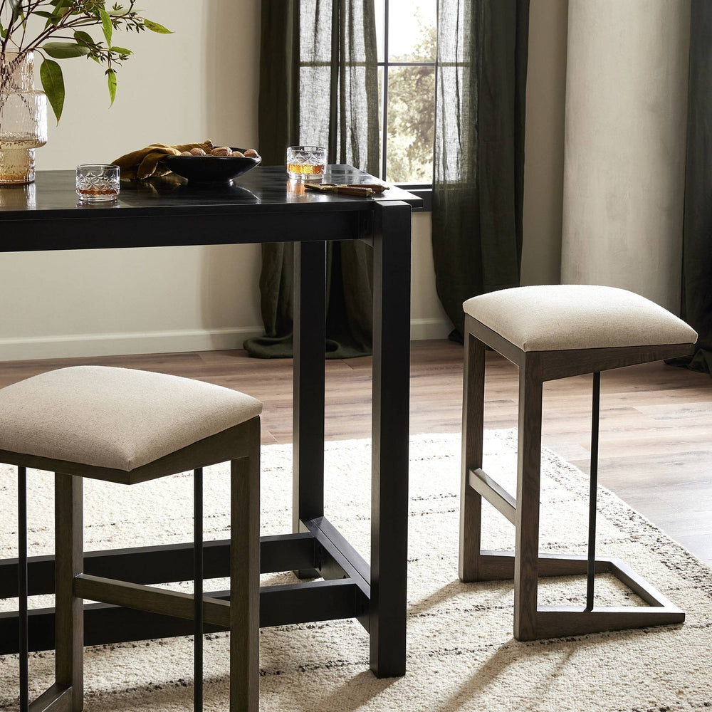 Finn Bar + Counter Stool In Sienna Brown Oak