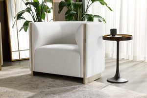 LARRON ARMCHAIR - RHEA LIGHT BARLEY