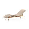 Portia Outdoor Chaise Lounge In White
